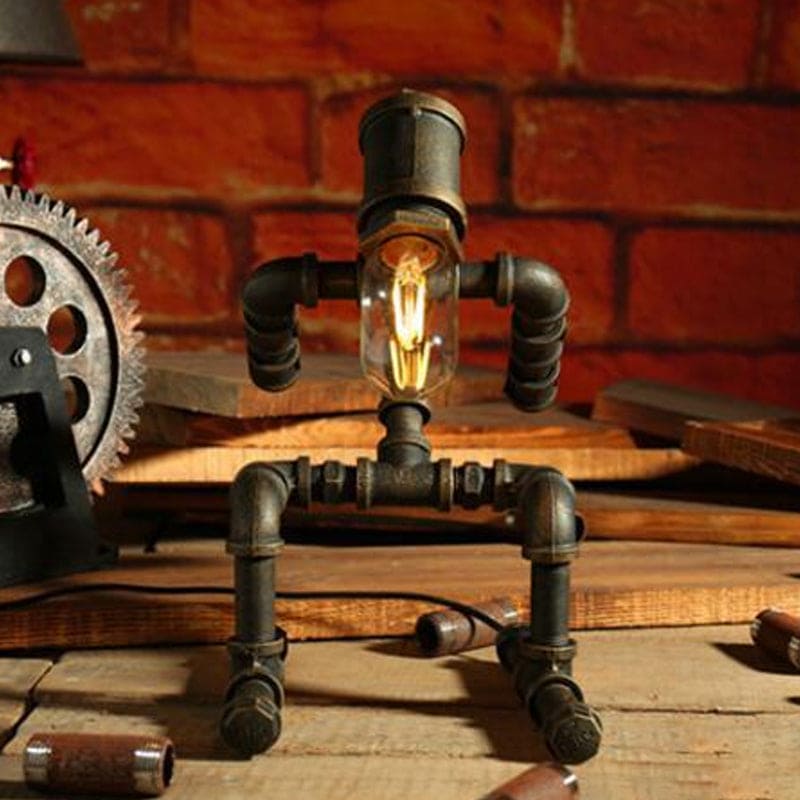 Rynx | RoboLume - Retro-Futuristic Robot Table Lamp