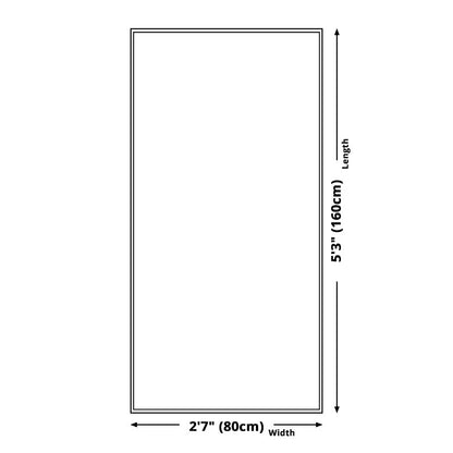 Rynx | Modern Abstract Pattern Rug White and Blue Polyester Rug Washable Non-Slip Backing Area Rug for Bedroom