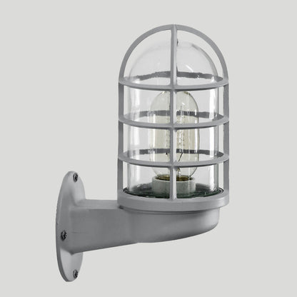 Rynx | CageGlow - Industrial Wall Lamp with Clear Glass Housing