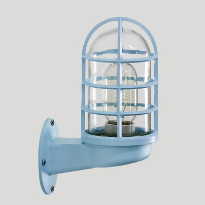 Rynx | CageGlow - Industrial Wall Lamp with Clear Glass Housing