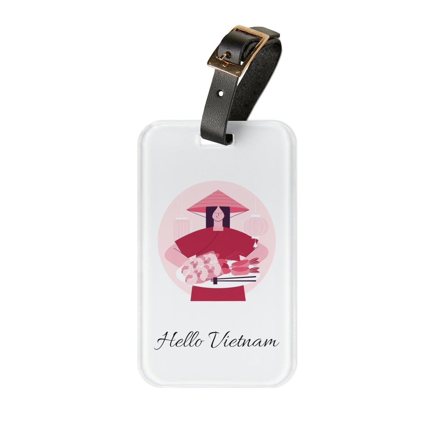 Rynx | Personalized Elegant Acrylic Luggage Tag Collection: Travel with Flair