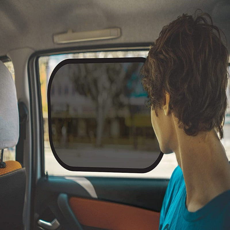Rynx | Goodyear 4-pack Self-adhesive Car Window Shades with Double-layered Design for Maximum Sun Protection and Visibility