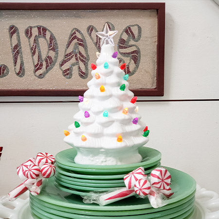 Rynx | Multicolored glowing ceramic Christmas tree