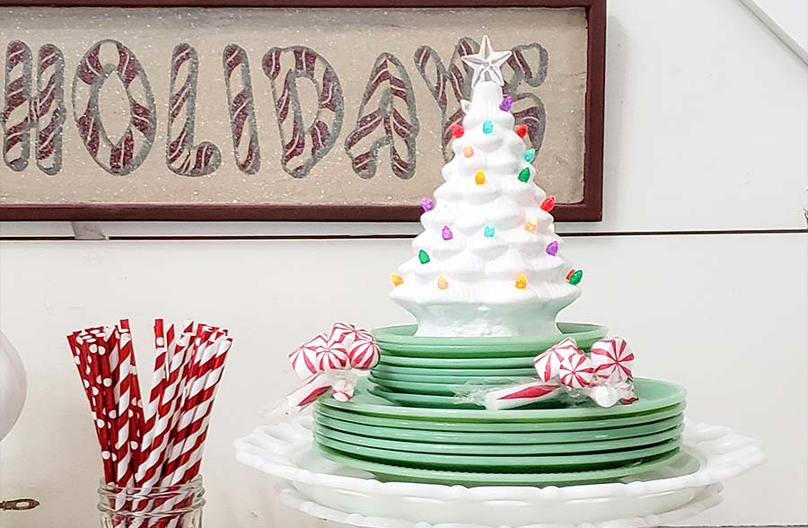 Rynx | Multicolored glowing ceramic Christmas tree