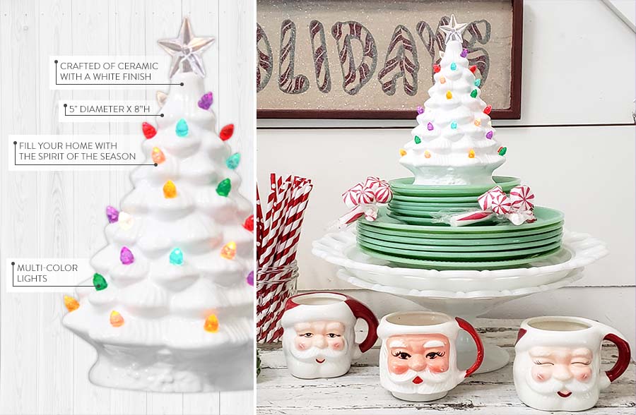 Rynx | Multicolored glowing ceramic Christmas tree