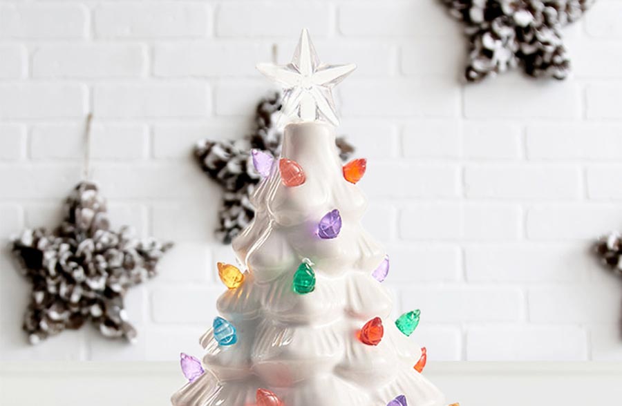 Rynx | Multicolored glowing ceramic Christmas tree