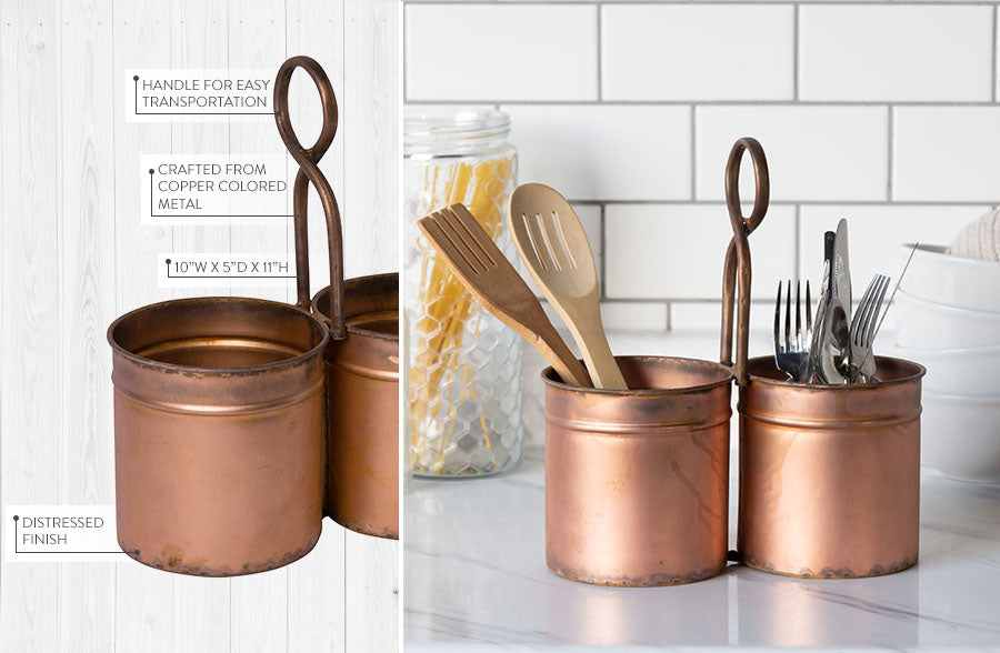 Rynx | Worn Copper Cutlery Box