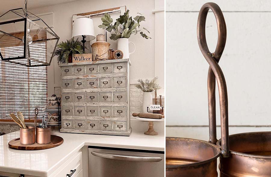Rynx | Worn Copper Cutlery Box