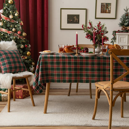 Rynx | Christmas Party Traditional Scottish Check Pattern Tablecloth
