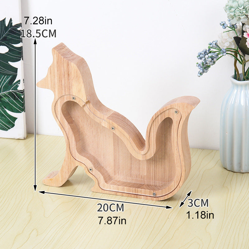 Rynx | Wooden Animal Savings Bank