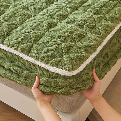 RYNX | Washable Fluffy Fitted Sheet Mattress Cover