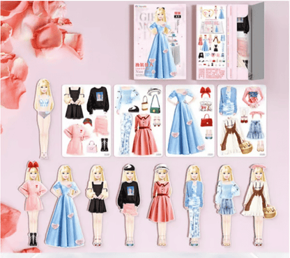 Rynx | Magnetic Dress-Up Doll Set – Creative Toy for Children to Promote Color Knowledge