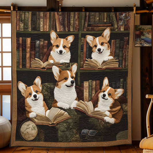 Rynx | Bookish Corgi Blanket