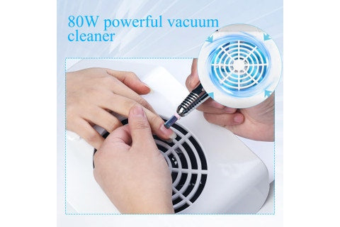 Rynx | Nail Vacuum, 80W Nail Dust Extractor, Nail Art Tool