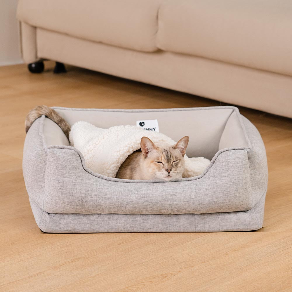 RYNX | Non-Slip Bolster Cat Bed - Cloudy Dream