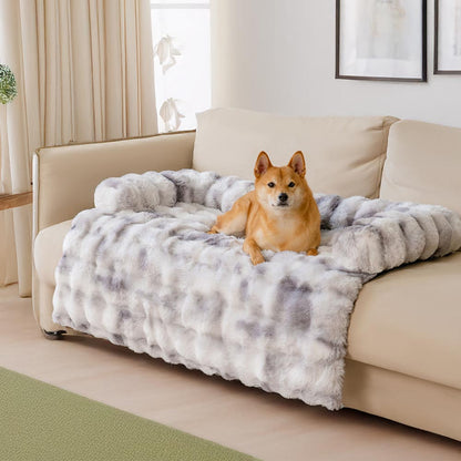 RYNX | Fuzzy Calming Dog Bed Sofa Protector Pet Mat
