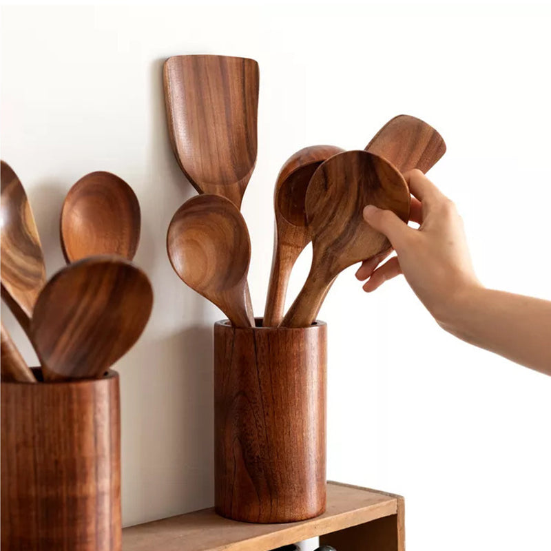 Rynx | Teak Wood Cutlery Set