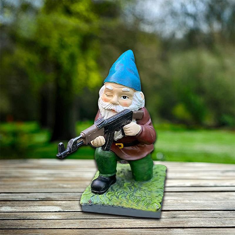 Rynx | Military Garden Gnome with Camouflage Uniform