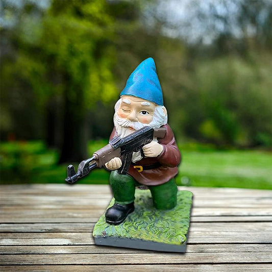 Rynx | Military Garden Gnome with Camouflage Uniform