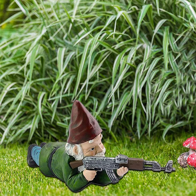 Rynx | Military Garden Gnome with Camouflage Uniform