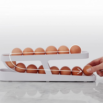 Rynx | Automatic Scroll Egg Shelf Holder Storage Box