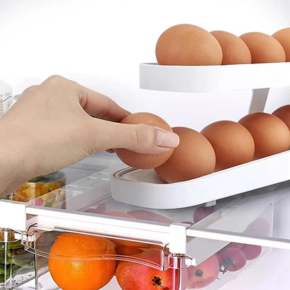 Rynx | Automatic Scroll Egg Shelf Holder Storage Box