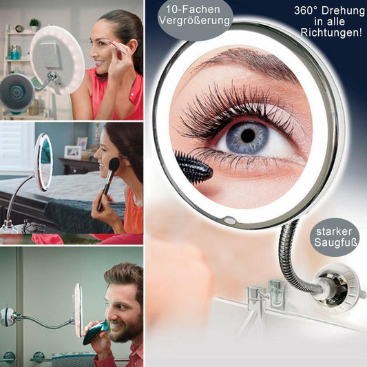 RYNX | Magnifying Makeup Mirror With Light Suitable For Makeup With High Precision