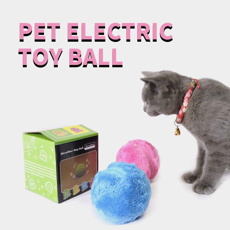 Rynx | Electric Ball Toy for Pets with Plush Cover