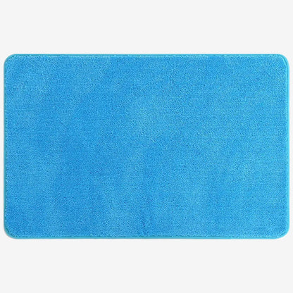 Rynx | Blue solid woven bath mat