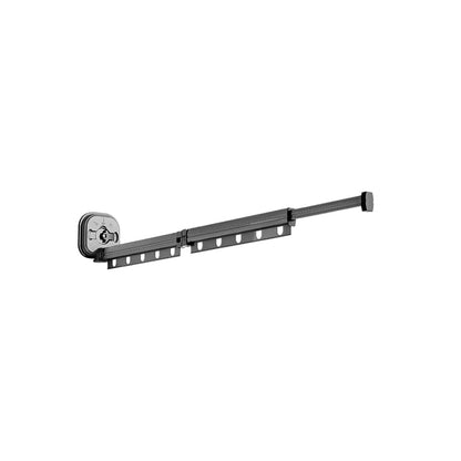 Rynx | Mounted Foldable Clothes Drying Rack With Suction Cup gray double folding