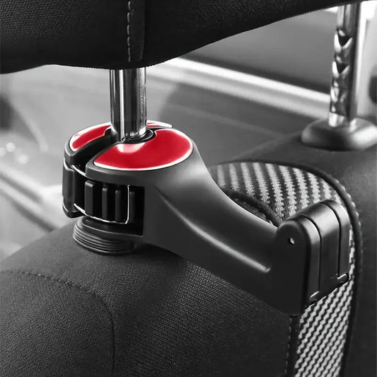 Rynx | 2-in-1 Car Headrest Hooks – Holds Bags & Serves as Smartphone Holder