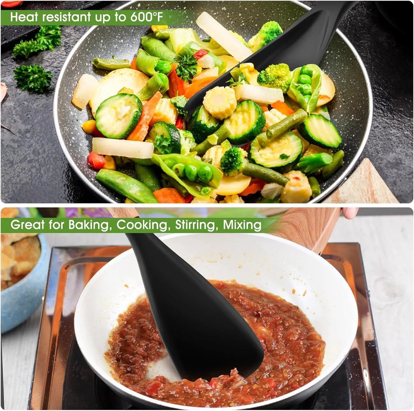 Rynx | 2-in-1 Silicone Cooking and Serving Spoon