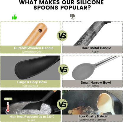 Rynx | 2-in-1 Silicone Cooking and Serving Spoon
