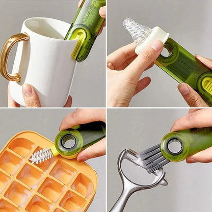 Rynx | 3-in-1 Multifunctional Cleaning Brush – For Bottles, Lids & Hard-to-Reach Places