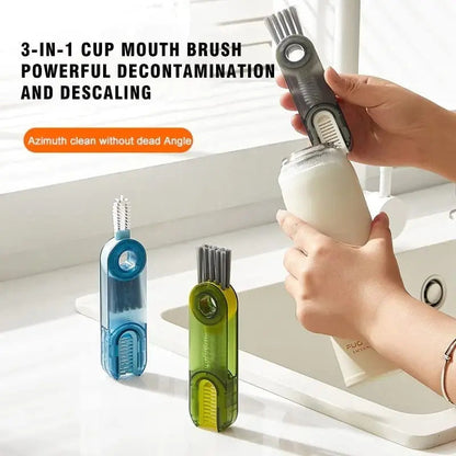 Rynx | 3-in-1 Multifunctional Cleaning Brush – For Bottles, Lids & Hard-to-Reach Places