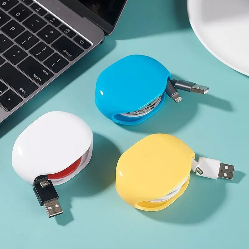 Rynx | Automatic Cable Reel – Retractable Organizer for USB & Headphone Cables