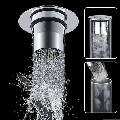 Rynx | Stainless Steel Pop-Up Drain Strainer for Effortless Clog Prevention