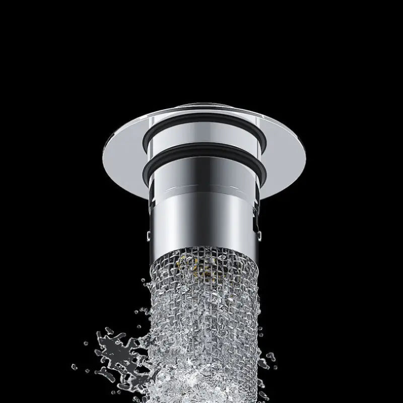Rynx | Stainless Steel Pop-Up Drain Strainer for Effortless Clog Prevention