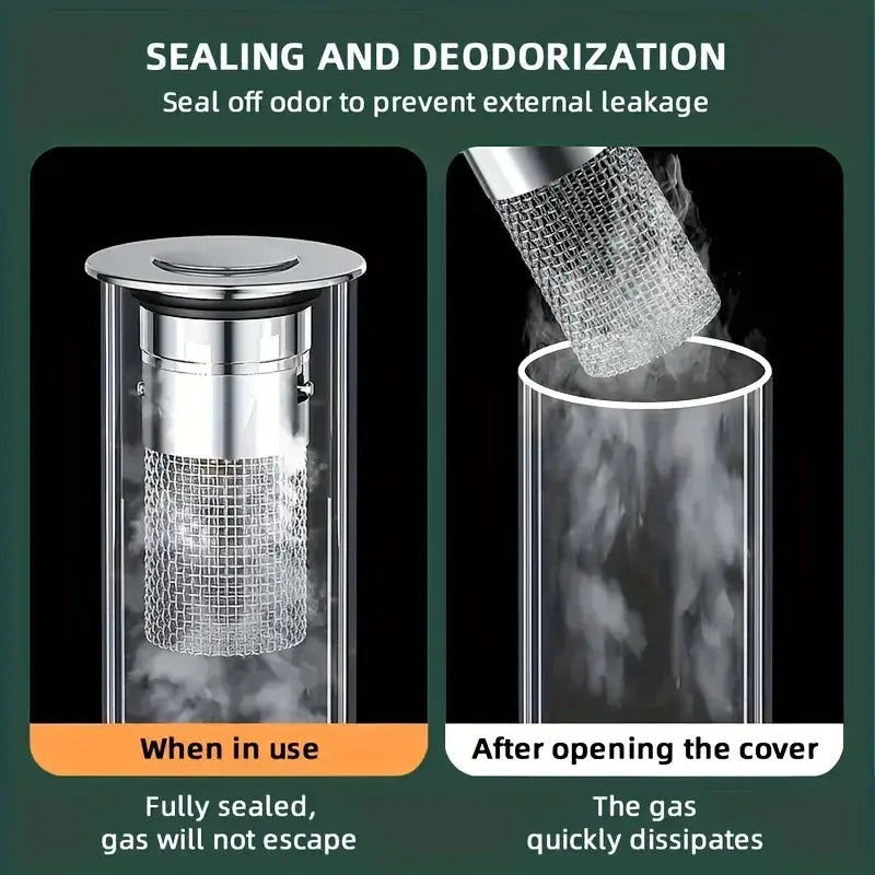 Rynx | Stainless Steel Pop-Up Drain Strainer for Effortless Clog Prevention