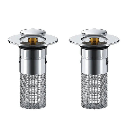 Rynx | Stainless Steel Pop-Up Drain Strainer for Effortless Clog Prevention