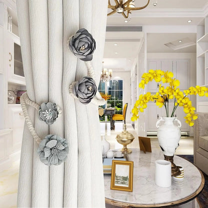 Rynx | Elegant flexible curtain holder – No drilling, No effort