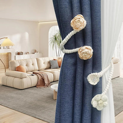 Rynx | Elegant flexible curtain holder – No drilling, No effort