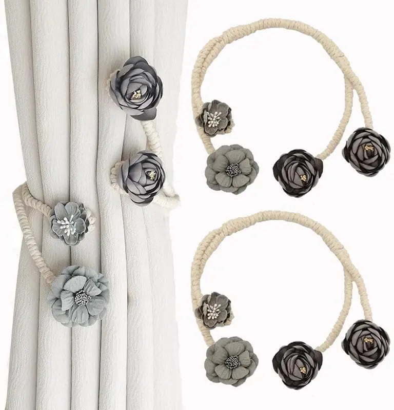 Rynx | Elegant flexible curtain holder – No drilling, No effort