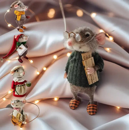 Rynx | Handmade Felt Mouse – A Touch of Magic for Your Home