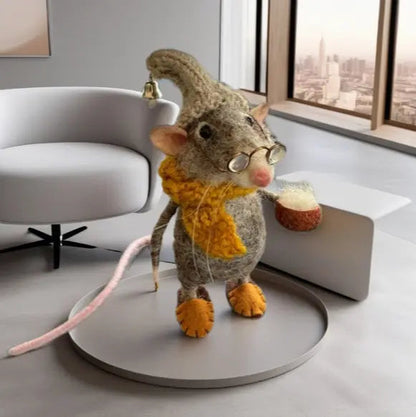 Rynx | Handmade Felt Mouse – A Touch of Magic for Your Home