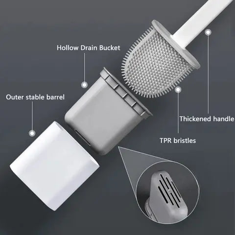 Rynx | Hygienic Silicone Toilet Brush – Deep Cleaning without Scratches