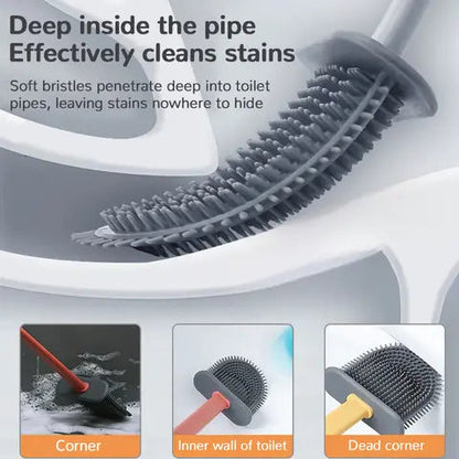 Rynx | Hygienic Silicone Toilet Brush – Deep Cleaning without Scratches