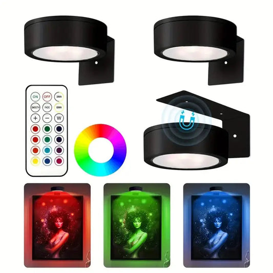 Rynx | Magnetic LED Picture Light – Cordless, Dimmable & Rechargeable