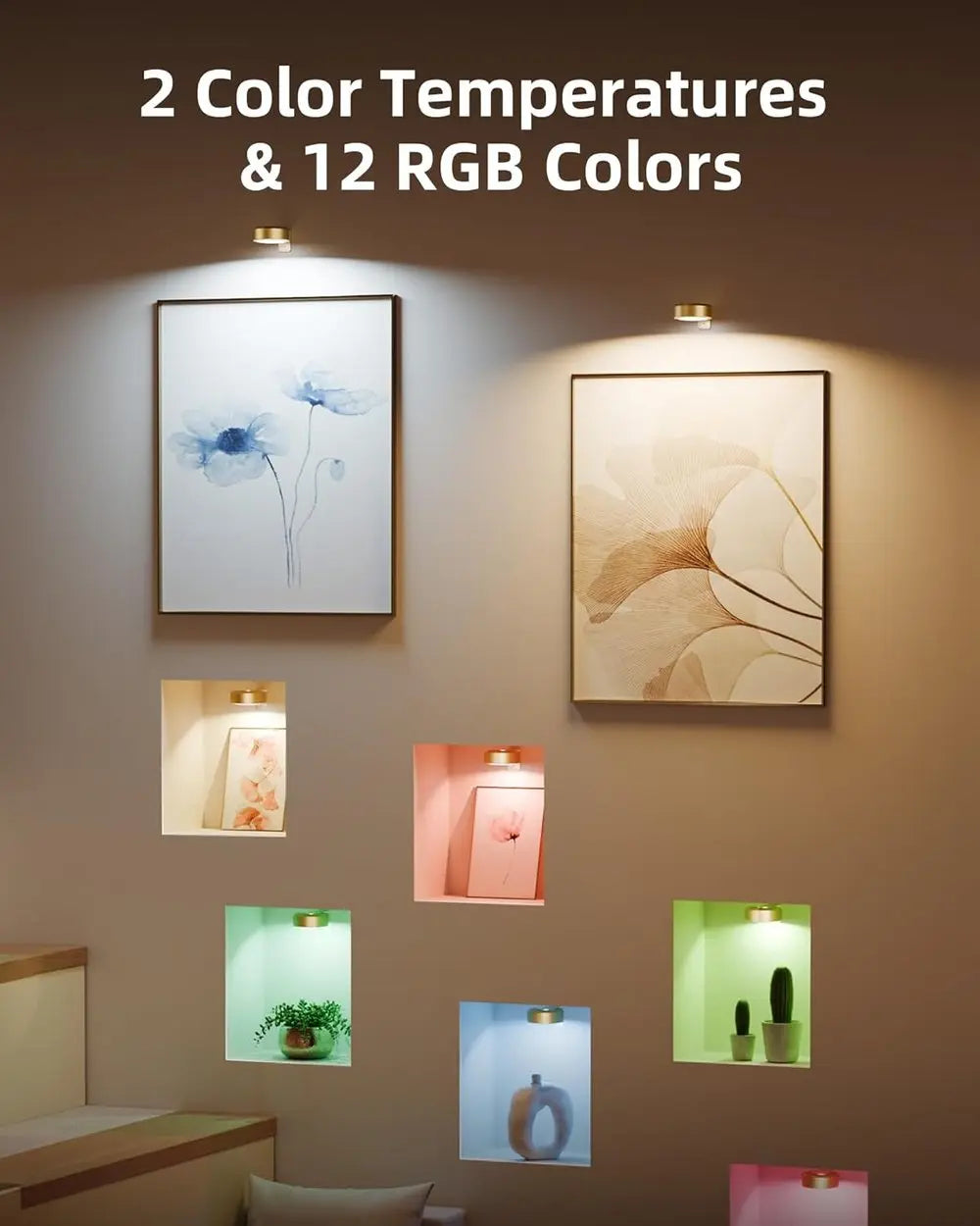 Rynx | Magnetic LED Picture Light – Cordless, Dimmable & Rechargeable