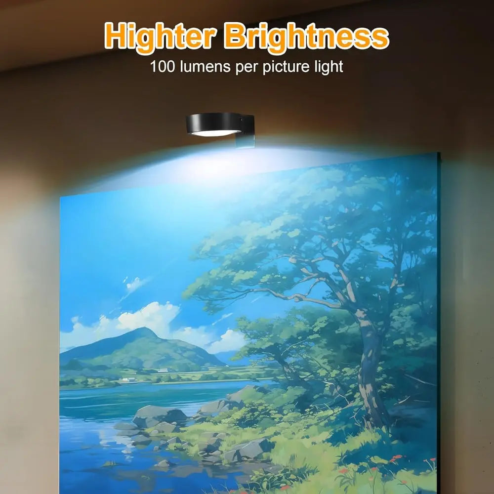 Rynx | Magnetic LED Picture Light – Cordless, Dimmable & Rechargeable